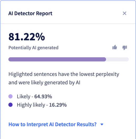 Try the free plagiarism checker for teachers