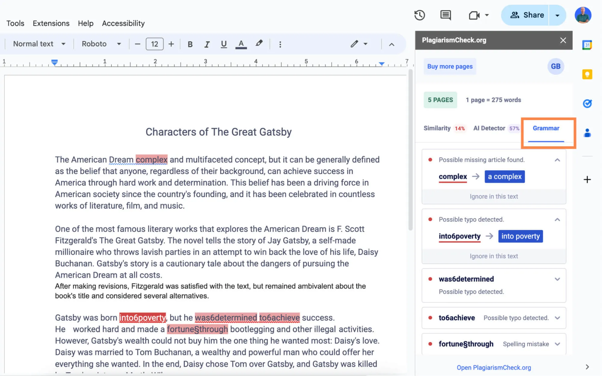 Para revisar y corregir la gramática, ortografía y puntuación.