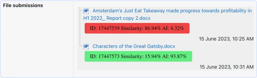 Using our tool will help you verify papers' originality, detect AI and improve students’ writing