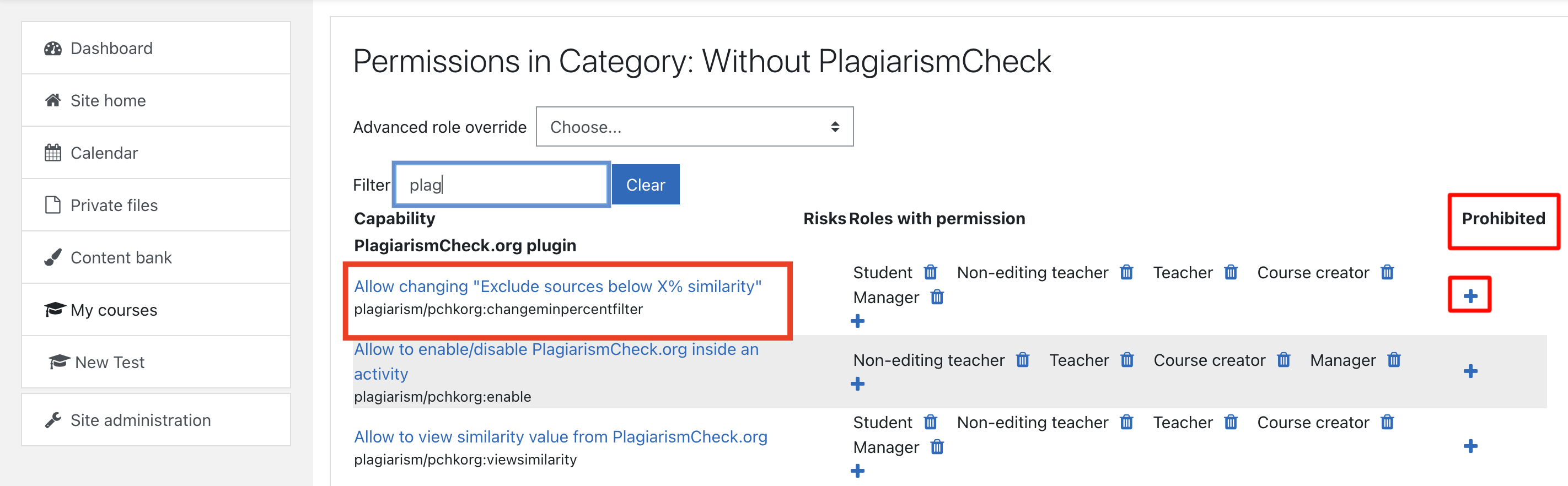 Moodle plagiarism checker