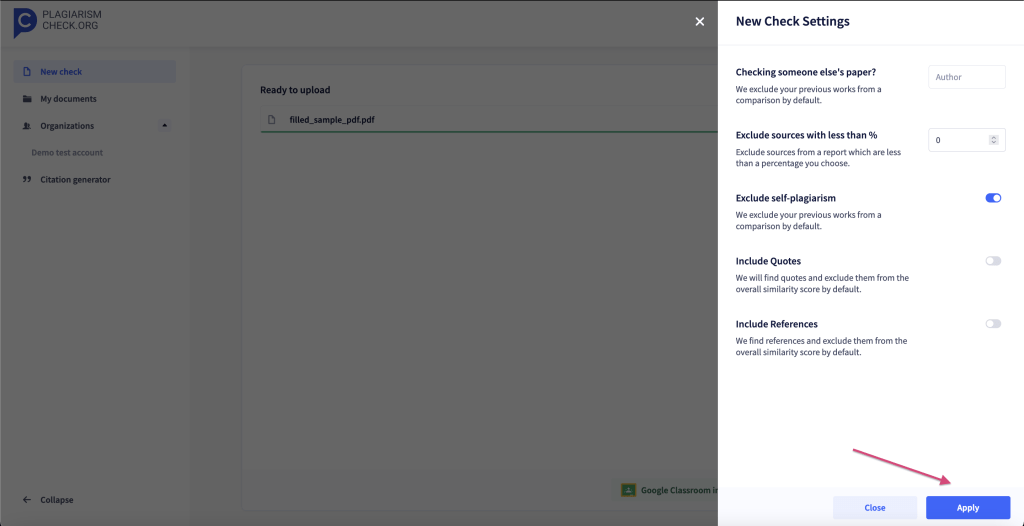 how to check assignments for plagiarism