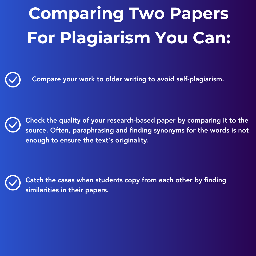 compare two documents for plagiarism