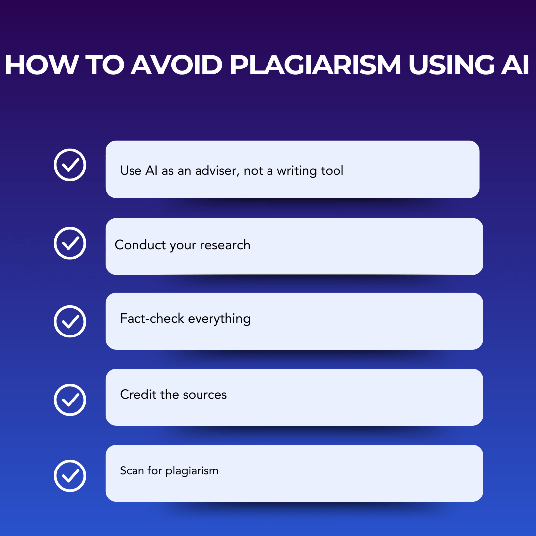 how to use ai without plagiarizing