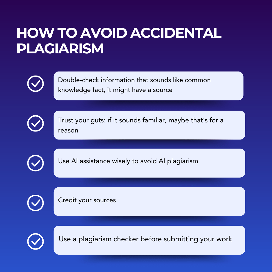 example of accidental plagiarism