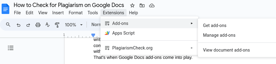 How to Check for Plagiarism on Google Docs