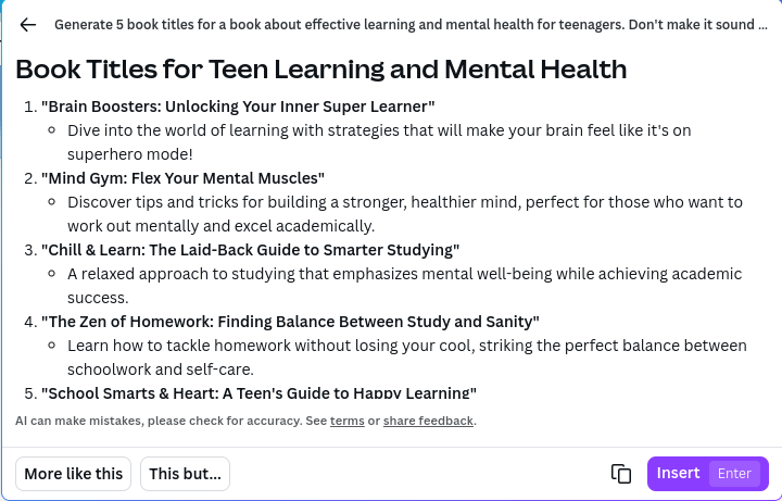 book title generator