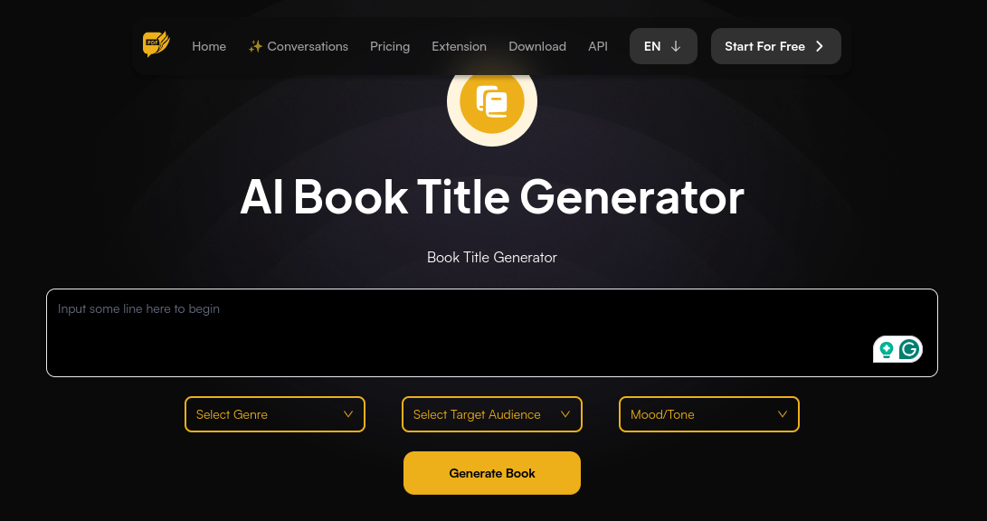 AI book generation