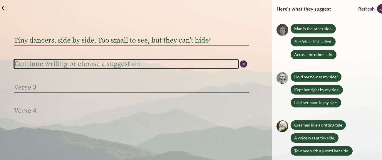 generate AI poem